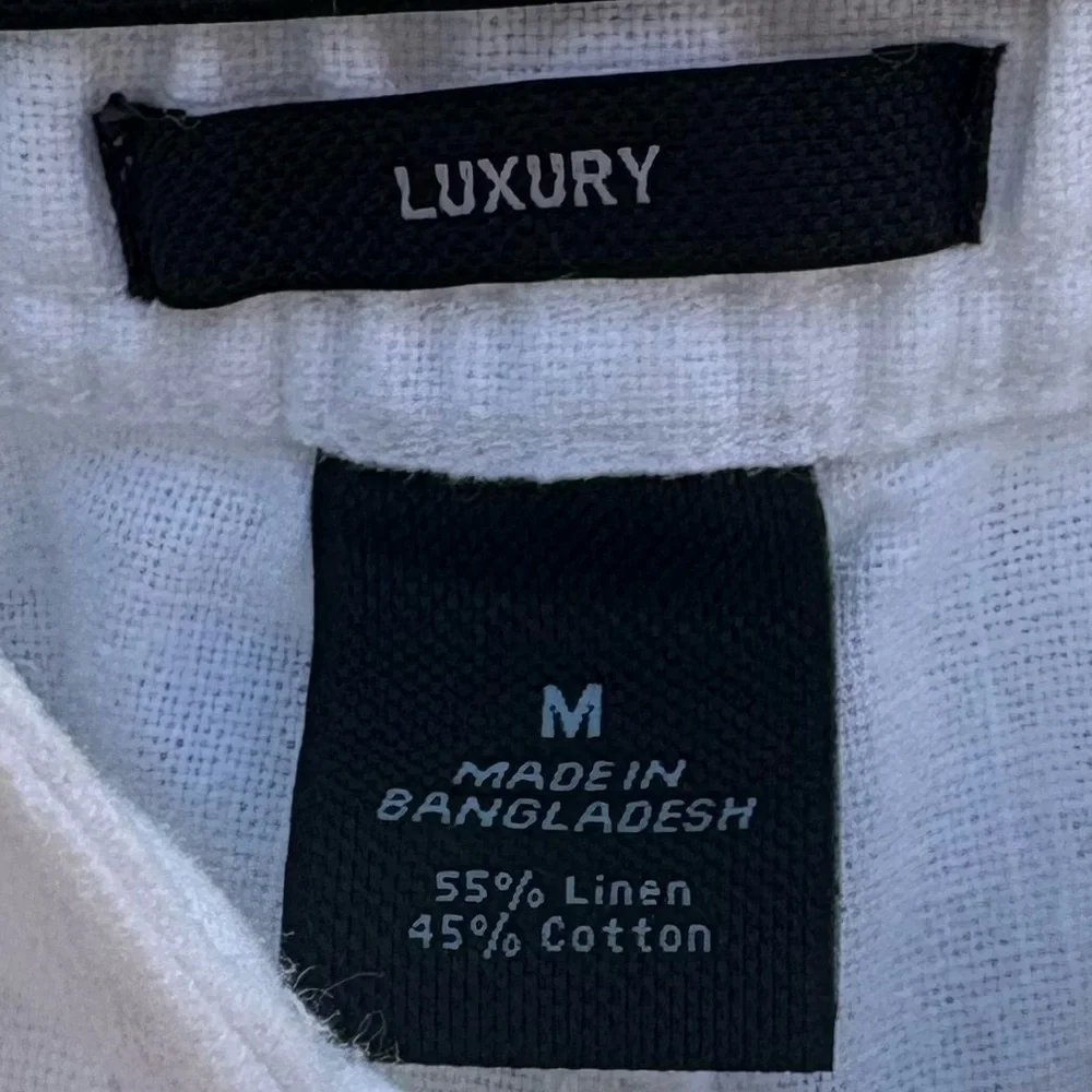 Marc Anthony Luxury Women’s White Linen Pants Size Medium - Picture 8 of 8
